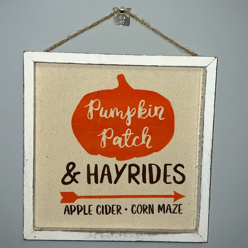 Wood Hanging Pumpkin Patch Sign!!